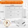 Farmhouse 7 Drawers Dresser for Bedroom, Wood Dresser Chest of Drawers Organizer Storage - 2 of 4