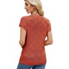 Womens Summer Tops Casual Crewneck Knit Short Sleeve Sweater Loose Fit Lightweight Shirts - 3 of 4