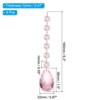 Unique Bargains Crystal Pendants Teardrop Beads for DIY Lamp Arts Crafts Decoration 6 Pcs - 2 of 4