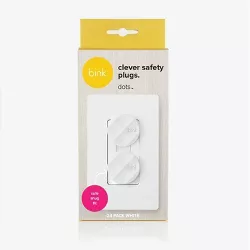 Bink Dots Clever Safety Plugs - White 24pk
