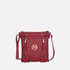MKF Collection Lilian Vegan Leather Women’s Crossbody Purse Functional by Mia K - Red - 2 of 4