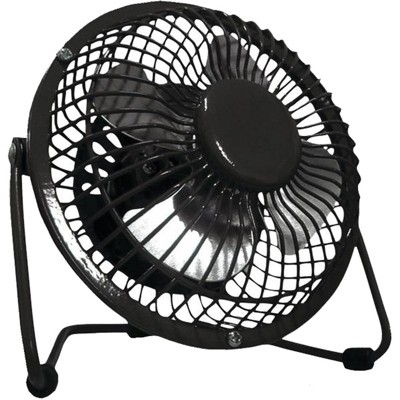 Optimus 4in Personal Metal Fan in Black