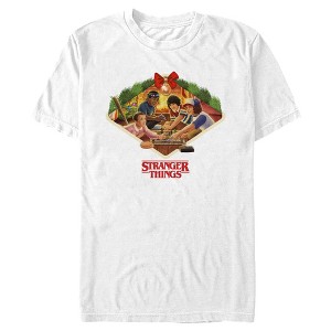 Men's Stranger Things Mistletoe Christmas Dinner T-Shirt - 1 of 4