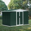 Coolbibila-Storage Sheds With Aluminum Alloy Frame And Sliding Door, Storage Sheds Outdoor With The Pent Garden Shed - 2 of 4