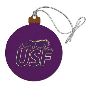 University of Sioux Falls Primary Logo Wood Christmas Tree Holiday Ornament - 1 of 4