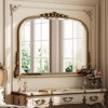 BEAUTYPEAK Arched Vintage Baroque Bathroom Vanity Mirrors - 2 of 3