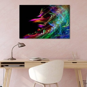 iCanvas Fire Waive by Unknown Artist Canvas Print Wall Art - 1 of 3