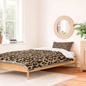 Deny Designs Iveta Abolina Brown Leopard Twin/Twin Xl Duvet and Sham Set (2-3pc Set) - 1 of 4