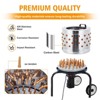 Chicken Plucker Machine  - Stainless Steel Poultry Plucker with 106 Soft Fingers, 20 Inch Drum,  Transport Wheels - 2 of 4