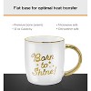 Galvanox SOHO Electric Ceramic 12oz Coffee Mug With Warmer - Born To Shine  - Makes  Great Gift - 4 of 4