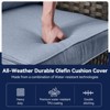 Buenhomino Outdoor Seat Cushion Set 25 x 22 x 4 Inch,Waterproof & Fade Resistant Outdoor Chair Cushions,Deep Seat Cushion with Removable Cover - 4 of 4