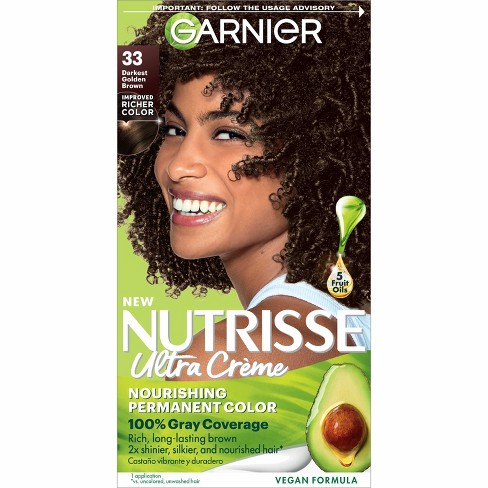 het formulier Vooravond Imitatie Garnier Nutrisse Nourishing Color Creme - 33 Darkest Golden Brown : Target