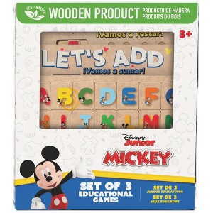 Disney Junior: Mickey Educational Games - Set Of 3 Wooden Puzzles, Kids 3+ - 1 of 4