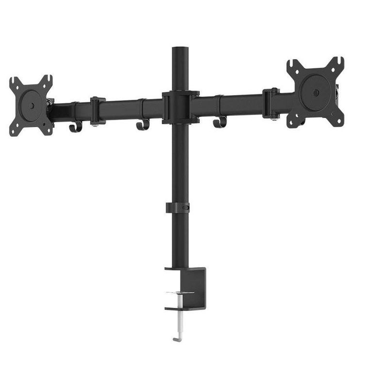 Monoprice Essential Dual Monitor Articulating Arm Desk Mount | 180° Swivel, 360° Rotation, 1 of 7