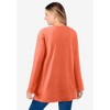 Woman Within Plus Size Waffle Thermal Sweatshirt - 3 of 4