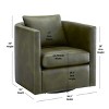 NicBex Swivel Barrel Chair with Back Cushion Accent Chair, Modern Luxury Living Room Chair Comfy Chair for Office, Bedroom - 3 of 4