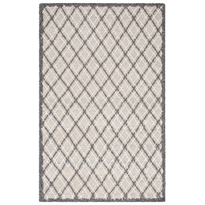 3'x5' Geometric Tufted Accent Rug Gray - Safavieh