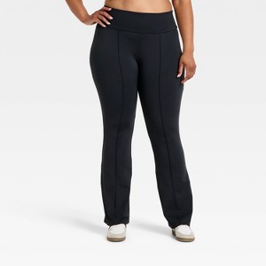 Women's High-Rise Fleece Lined Winter Flare Leggings - All In Motion™ - 1 of 3
