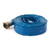 Apache 98138015 1.5" Diameter 50' Length 75 PSI Polyester-Reinforced PVC Lay Flat Pool Sump Pump Hose with Aluminum Pin Lug Connections, Blue (3 Pack) - 4 of 4