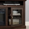 ORRD TV Stand for 65 Inch TVs, Farmhouse Media Console with Glass Doors, Brown Entertainment Center with Cable Management,Brown - 3 of 4