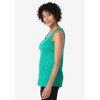Woman Within Plus Size Rib Knit Tank - 4 of 4