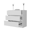 CAVINAS 3-Drawer Dresser for Bedroom, Modern Chest of Drawers,Particle Board Finish Storage Dresser,Bedroom&Entryway Furniture,Floorstanding - 4 of 4