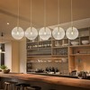 PAKOKULA Modern 5-Light Gold Linear Chandelier, Cluster Island Pendant Light for Kitchen Island - 3 of 4