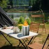 KTMBDW 7 Inch Tabletop Fire Pit with Stand - Smokeless, Stainless Steel Fire Pit for Camping, Outdoor & Patio - 3 of 4