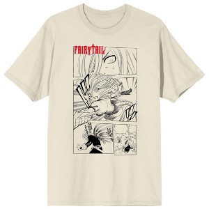 Fairy Tail (Manga Series) Mirajane Strauss Satan Soul Anime Art Men's Natural Short Sleeve Tee - 1 of 4
