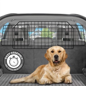 Pawple Adjustable Dog Car Barrier – Heavy-Duty Mesh Pet Divider for SUVs, Cars, Trucks & Vehicles - 1 of 4