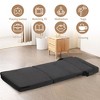 3-in-1 Convertible Folding Sleeper Chair Sofa Bed Lazy Couch with Pillow Fabric for Living Room - 4 of 4