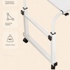 Overbed Table With Wheels, Height Adjustable Over The Bed Desk, Overbed Laptop Table, Rolling Tray Table for Home Office Hospital Bedroom White - 4 of 4