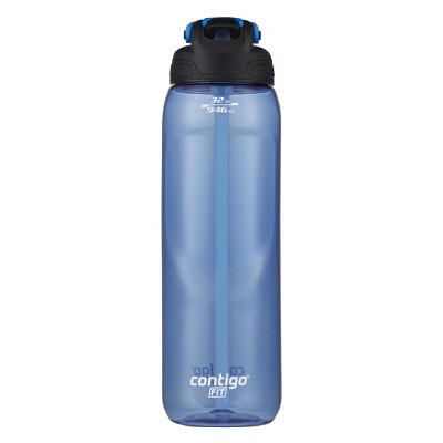 Contigo 32oz Fit Autospout Tritan Plastic Water Bottle with Straw Amp
