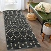 Vintage Runner Rug Oriental Floral Hallway Runner, Low Pile Thick Traditional Non-Shedding Carpet for Bathroom, Bedroom, Kitchen, Boho - 2 of 4