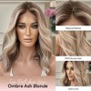 Jessie's Wig 12-14 Inch Bob Wavy Glueless Wig Ombre Blonde Highlight Color 5x5 Lace 1 Pc/Pack - 2 of 4