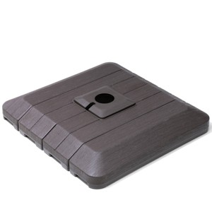 Pellebant Patio Umbrella Base Fits Cantilever Umbrellas, 240Lbs Capacity Heavy Duty Umbrella Stand Base Brown - 1 of 4