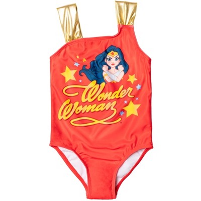 WONDER WOMAN DC Comics Girls Swimsuit Size 3T : : Clothing, Shoes  & Accessories