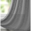 Kate Aurora 2 Piece Heavy Woven Heavy Duty Linen Styled Grommet Top Window Curtain Panels - Gray - 2 of 4