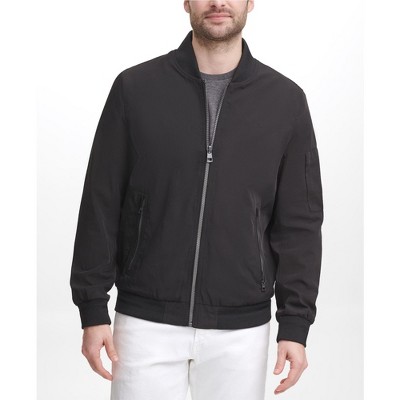 Calvin Klein Mens Solid Full Zip Bomber Jacket