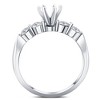 Pompeii3 1/2ct Diamond Semi Mount Engagement Ring 14K White Gold Round Setting - 2 of 4