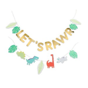 Kate Aspen Dino Party Banner (Set of 2) | 28454NA - 1 of 4