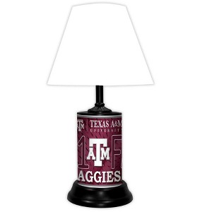 NCAA 18-inch Desk/Table Lamp with Shade, #1 Fan with Team Logo, Texas A&M Aggies - 1 of 3