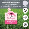 Big Dot of Happiness Pink Flamingo - Party Decorations - Tropical Summer Welcome Yard Sign - 3 of 4