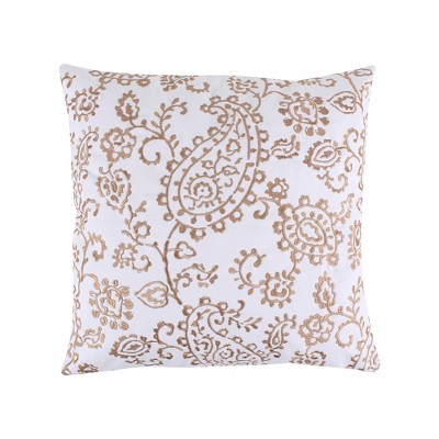 Maribelle Paisley Decorative Pillow Beige - Levtex Home