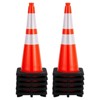 Traffic Cones 28",Safety Cones, PVC Orange Safety Road Parking Cones with 2 Reflective Collars,Hazard Construction Cones for Traffic Parking - 2 of 4