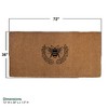 Entryways 36"x72" Queen Bee Thick Handwoven Rectangular Indoor/Outdoor Doormat Brown/Black - 2 of 4