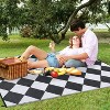 Waterproof Reversible Outdoor Rug - Lightweight, Foldable, Easy Clean for Patio, Camping, Pool & Beach - 3 of 4