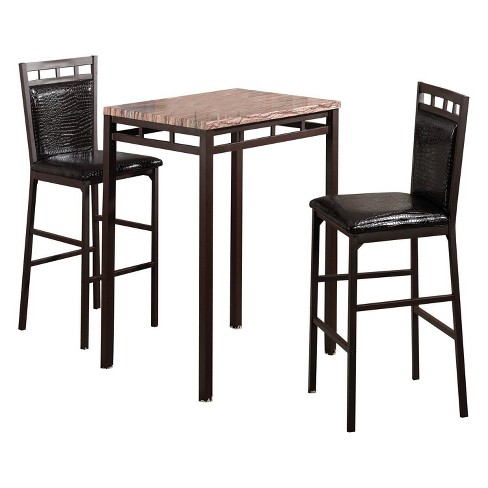 Marble pub best sale table and chairs