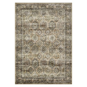 COZONY Washable Vintage Boho Area Rug, Stain Resistant Non-Slip Floral Carpet for Living Room Dining Room Bedroom - 1 of 4