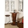 Rustic Gum Tree Wood Bar Height Table - Brown - Olivia & May: 40-Inch, Round, Indoor Dining - 2 of 4